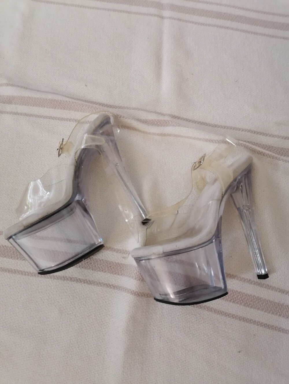 Pleaser sky 308 Clear Platform Sandals Heels